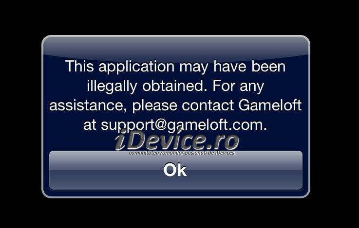 Gameloft Fraud Warning image