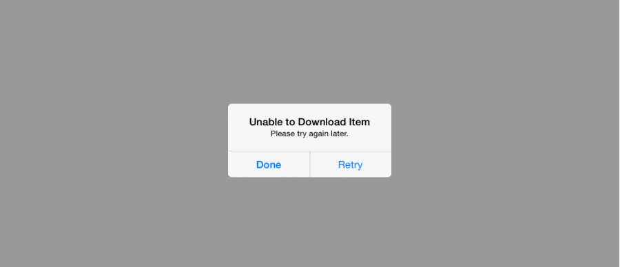 iphone unable to download item
