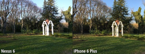 Nexus 6 vs iPhone 6 Plus comparatie camera