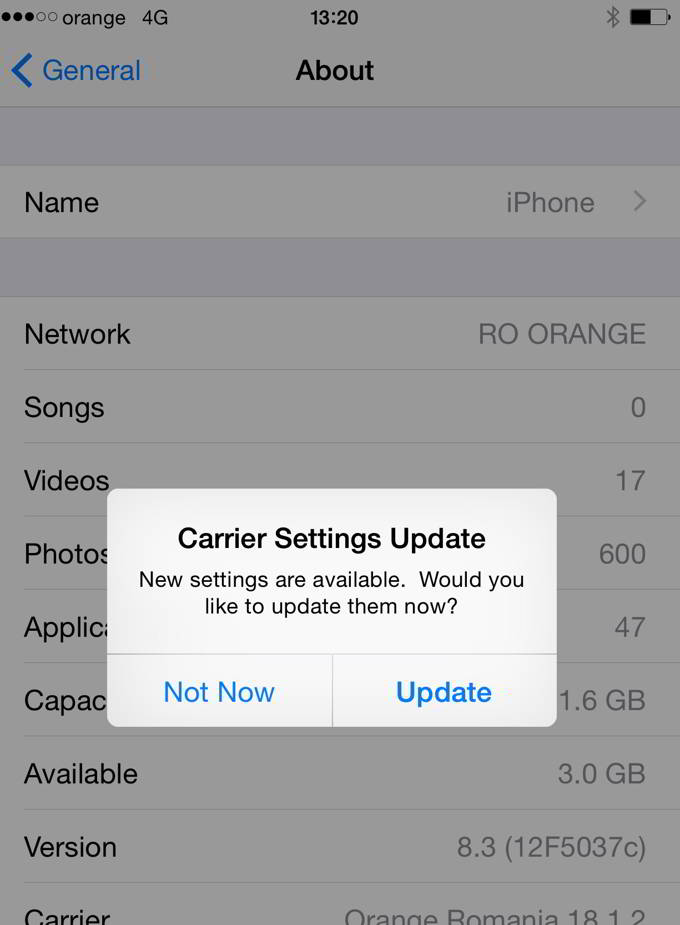 Orange Romania 18.2 Carrier Bundle Update