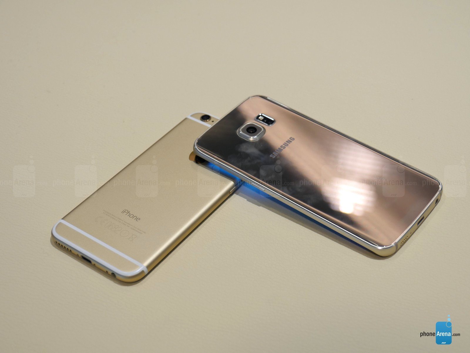 Samsung Galaxy S6 Edge vs iPhone 6 comparatie design 2