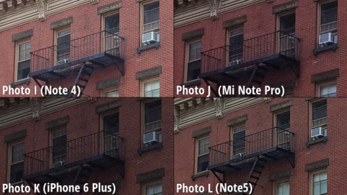 Galaxy Note 5 vs iPhone 6 Plus vs Note 4 vs MiNote comparatie camera 7