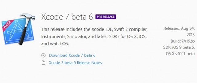 download beta xcode