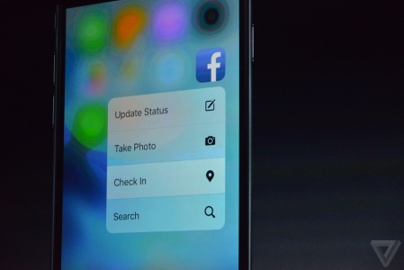 3D Touch iPhone 6S si iPhone 6S Plus Facebook