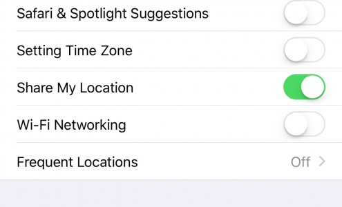 dezactivare WiFi networking iOS 9