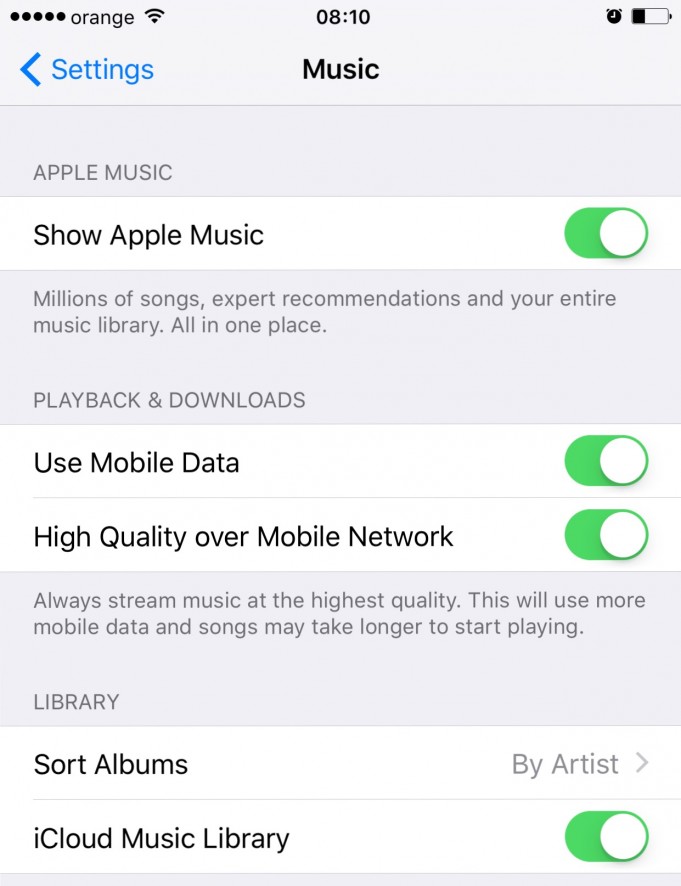 Icloud music library как включить ios 14