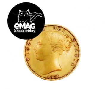 Moneda de aur eMAG Black Friday