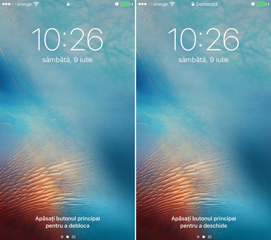 ios 10 deblocare lockscreen