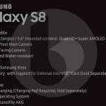 samsung galaxy s8 specificatii tehnice confirmate