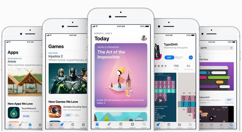 iOS 11 App Store design arata iPhone iPad