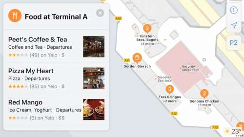 iOS 11 harti cladiri aeroport