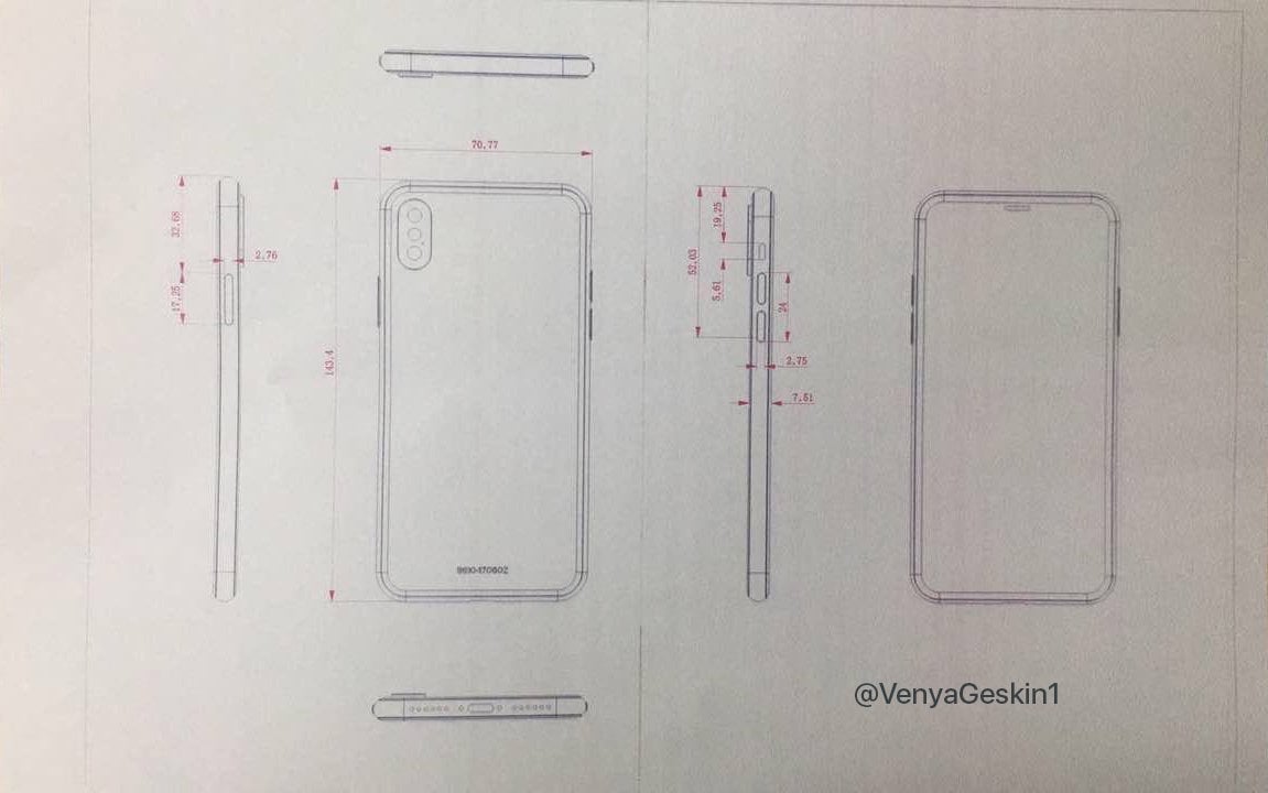 iPhone 8 schita design final