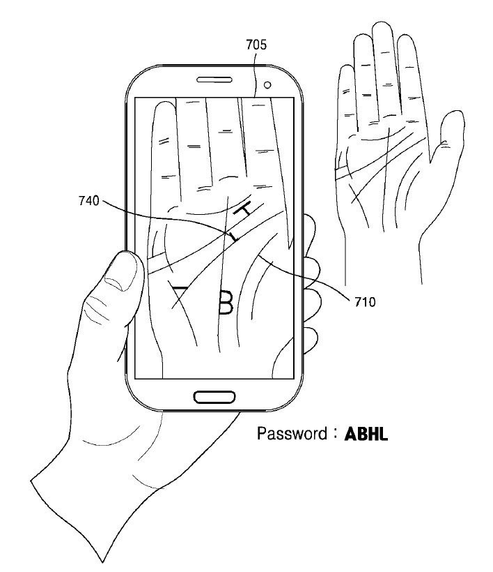 Samsung securitate biometrica palma 2