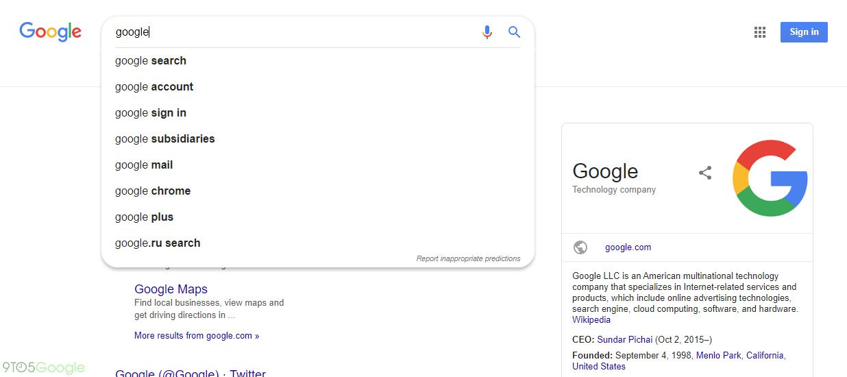 Google Search design material 2