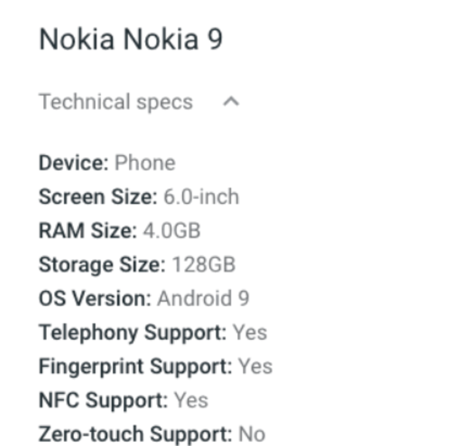 Nokia 9 specificatii dezamagire