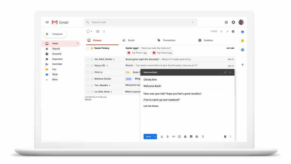 Gmail surpriza 15 ani