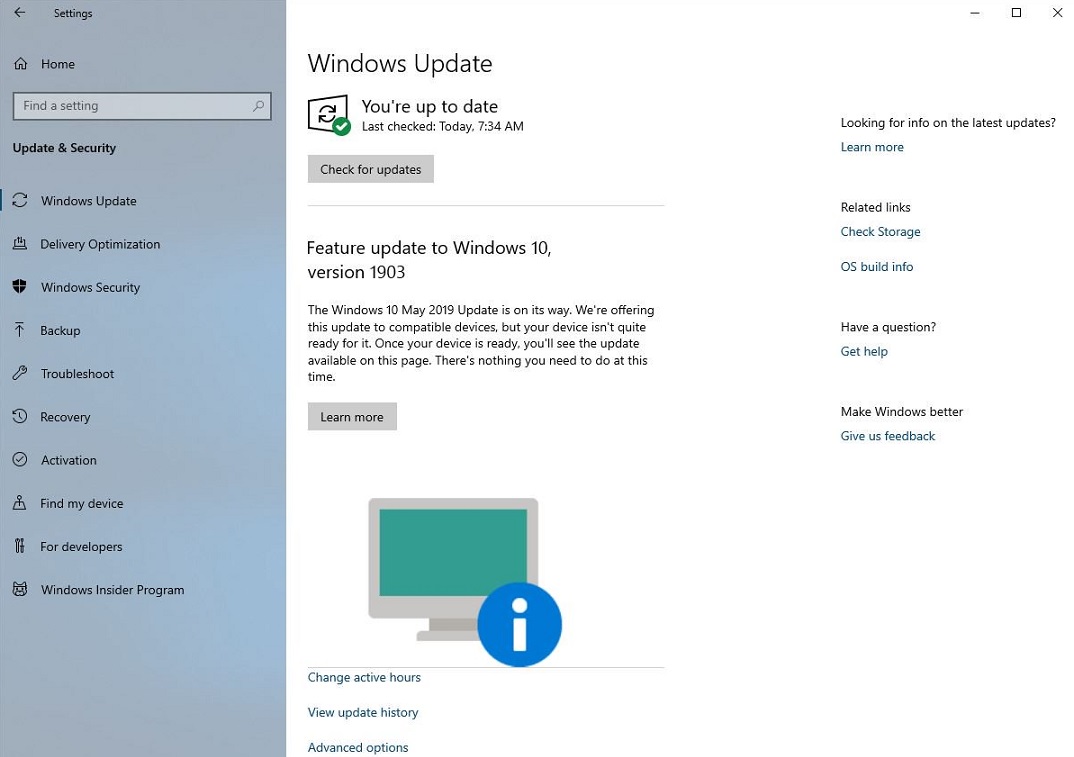 Windows 10 update blocat