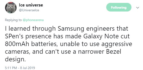 Samsung GALAXY NOTE 10 decizia proasta