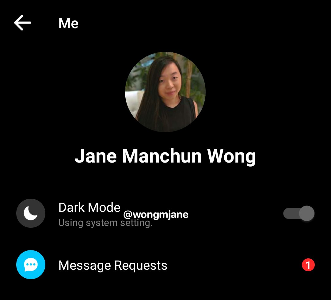 Facebook Messenger android dark mode
