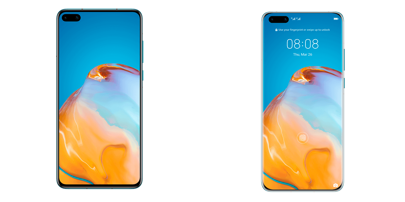 Huawei P40 Pro frontal ecran