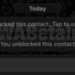 WhatsApp contacte blocate