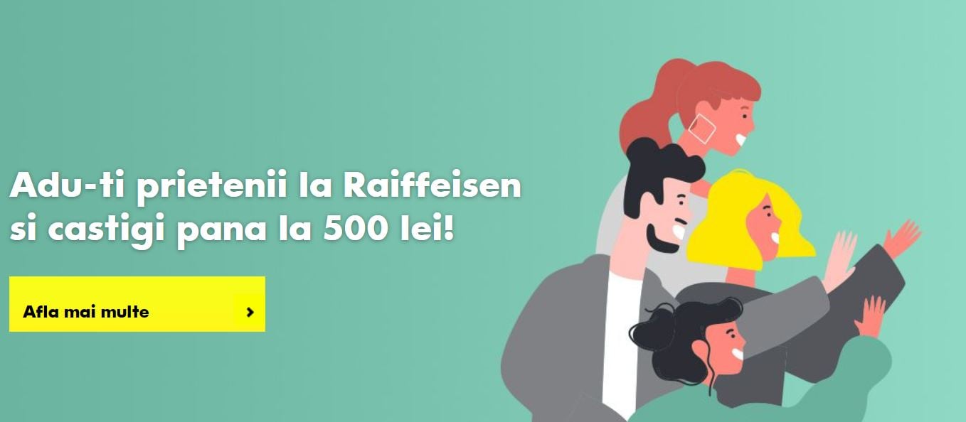 Raiffeisen Bank recompensa prieteni