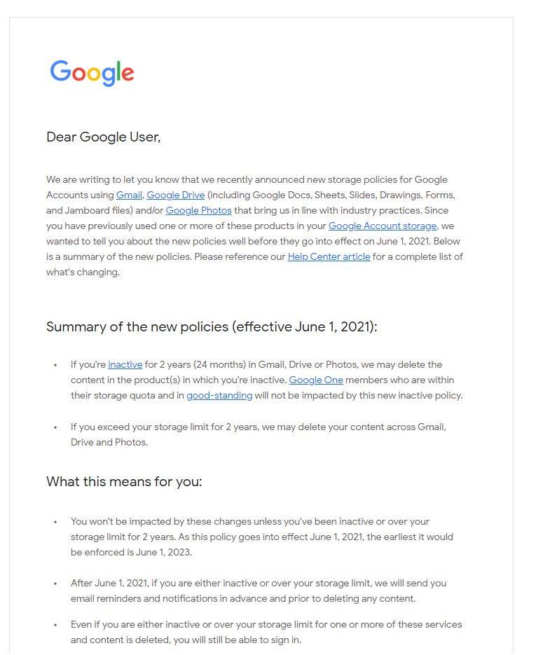 GMAIL eMail STERSE Curand explicatii