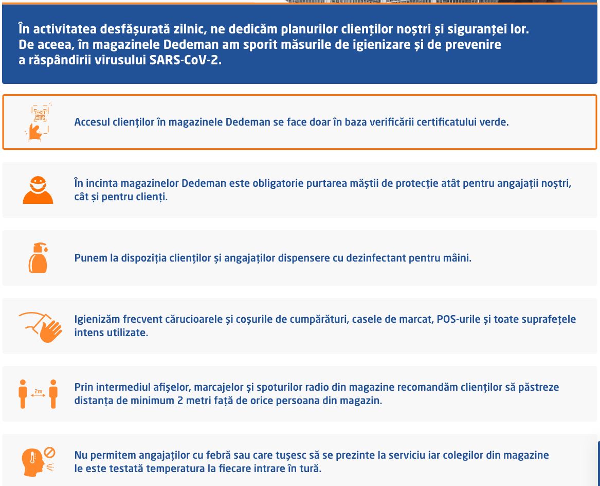 DEDEMAN solutie siguranta