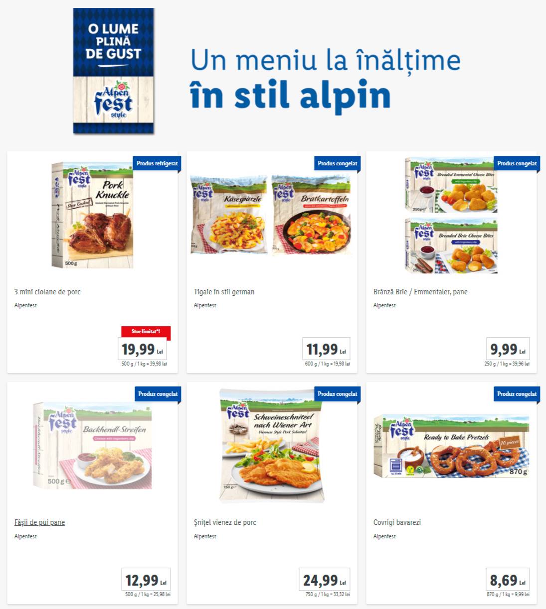 LIDL Romania Noutatile OFICIALE Schimbari Toate Magazinele alpin