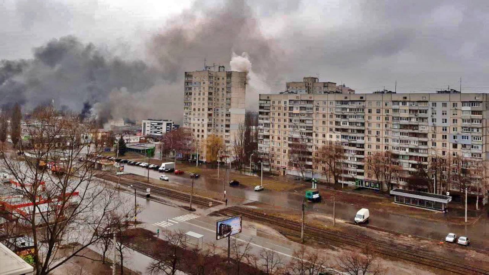 Harkov Evacuari Masive ale Populatiei din Orasul Bombardat de Rusi