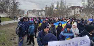 VIDEO Mii Oameni Protesteaza Melitopol Rapirea Primarului