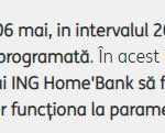 ING Bank Informarea URGENTA Transmisa Clientii Romani lucrari reparatii