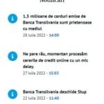 BANCA Transilvania Notificarea OFICIALA Problema Confirmata Clientilor intarziere credite online