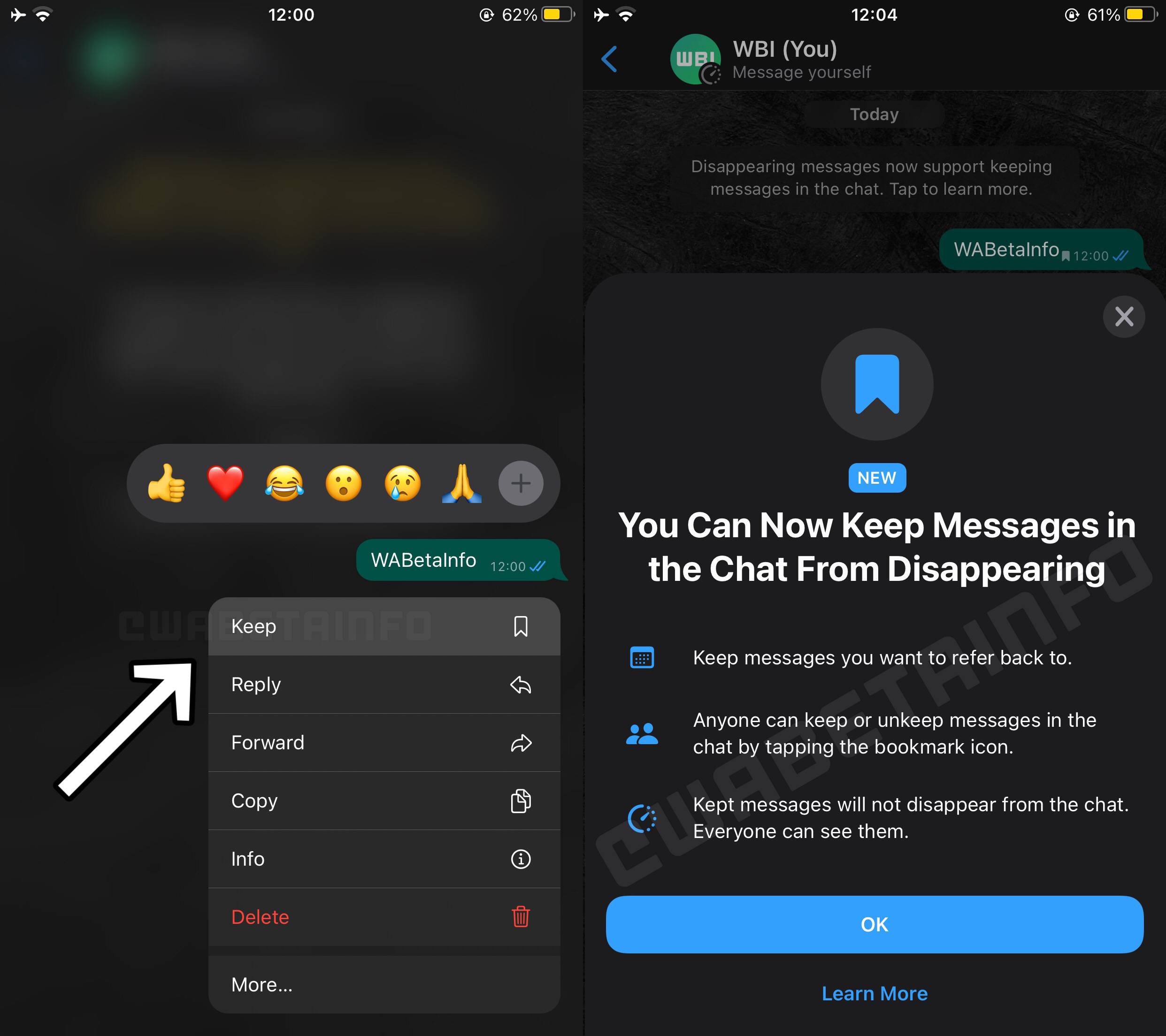 SECRETUL WhatsApp MAJORA Schimbare iPhone Android pastrare mesaje temporare