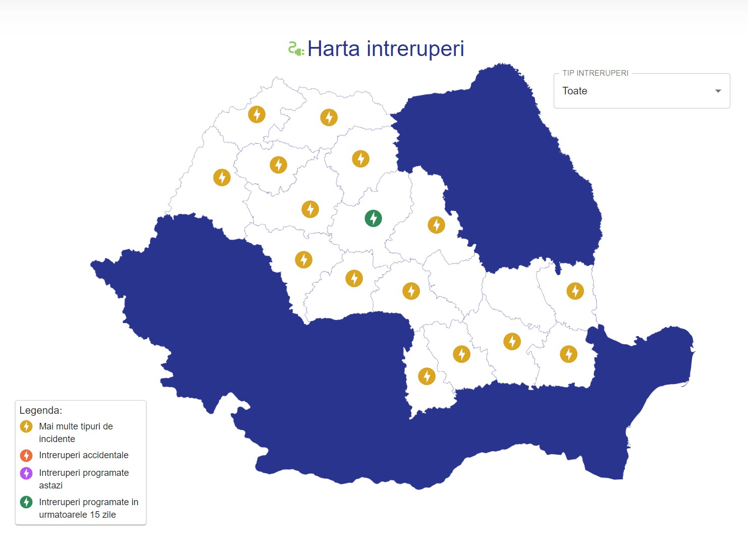Dificultatile Oficiale ELECTRICA Anunturi ULTIM MOMENT Clientii Romania intreruperi acum