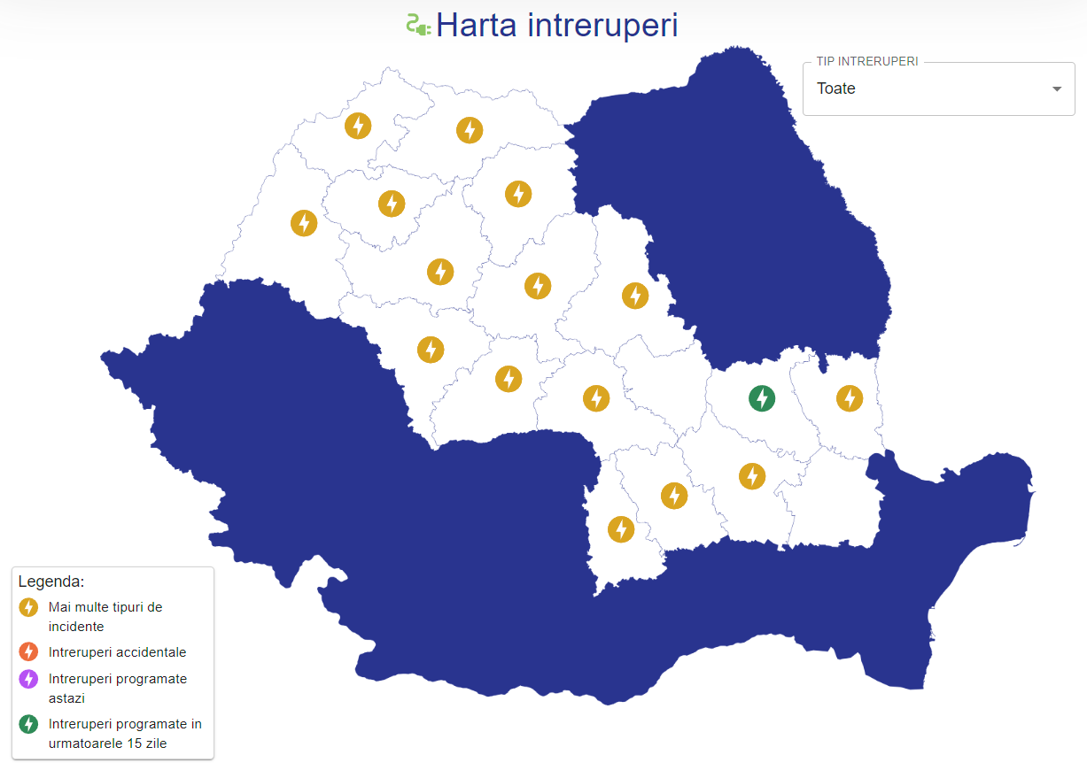 Problemele ULTIM MOMENT ELECTRICA Anunturile Oficiale Clientii Romania incidente raportate