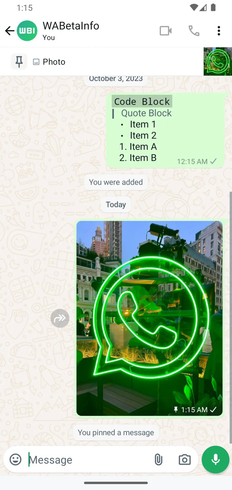WhatsApp consolidare interfata