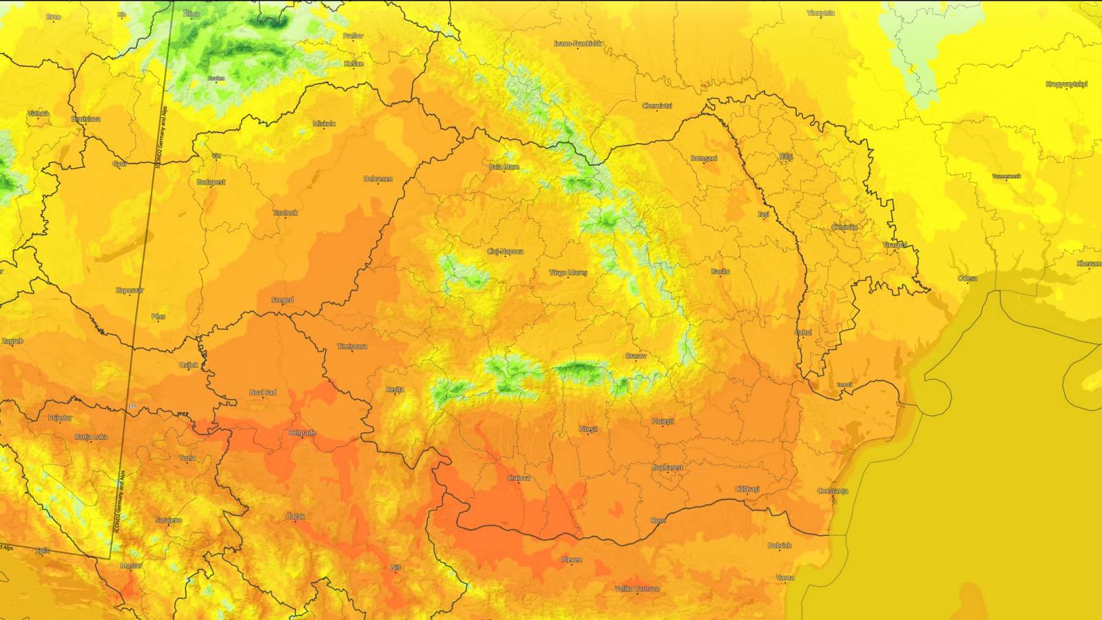 ANM AVERTIZAREA NOWCASTING Meteorologica Oficiala ULTIM MOMENT 16 Iunie 2024 Romania