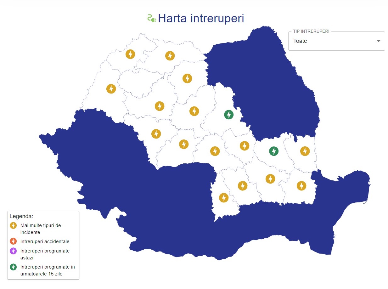 Actualizarile Oficiale ELECTRICA ULTIM MOMENT Problemele Raportate Romania incidente 13 iunie 2024