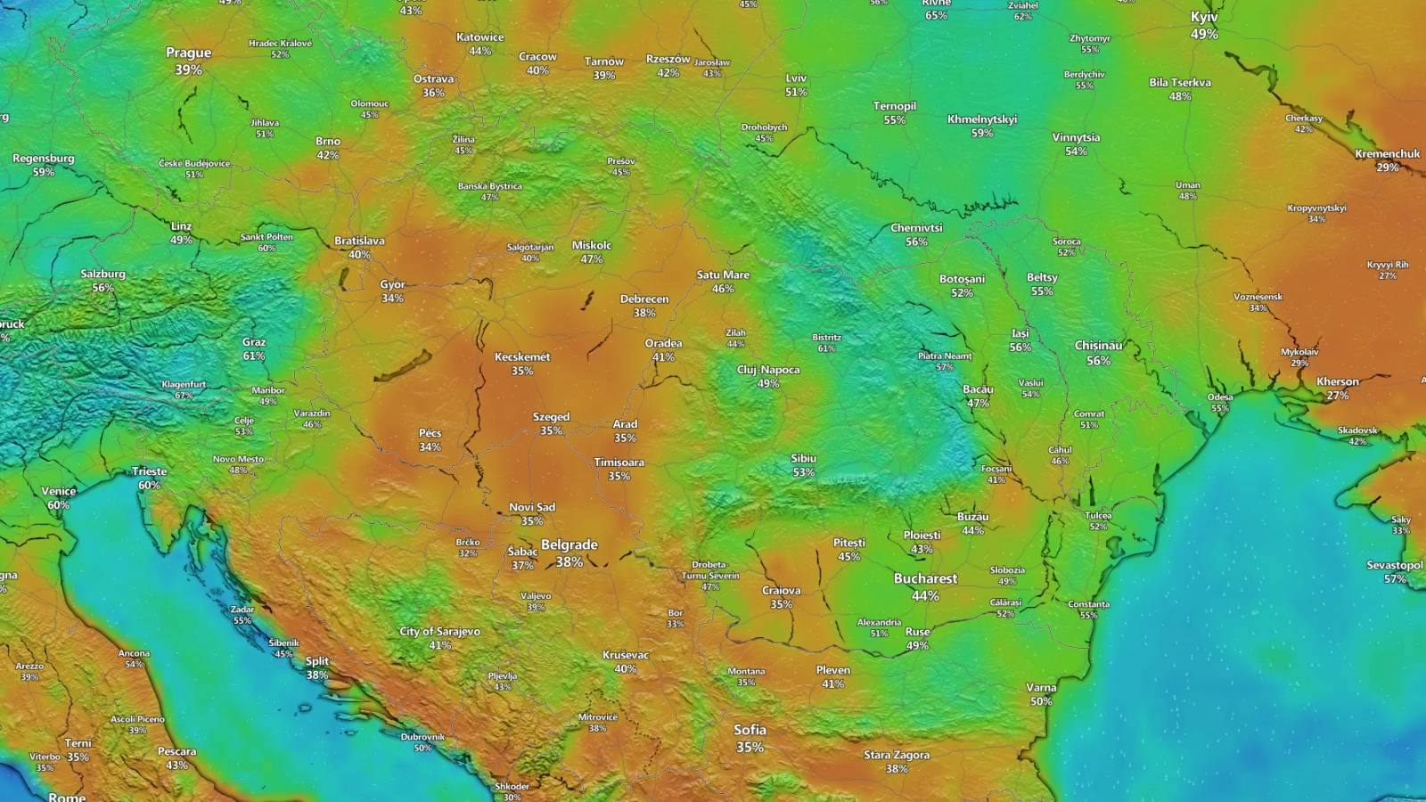 ANM: Officiële LAST MINUTE NOWCASTING-weerwaarschuwing op 27 juli 2024 in Roemenië