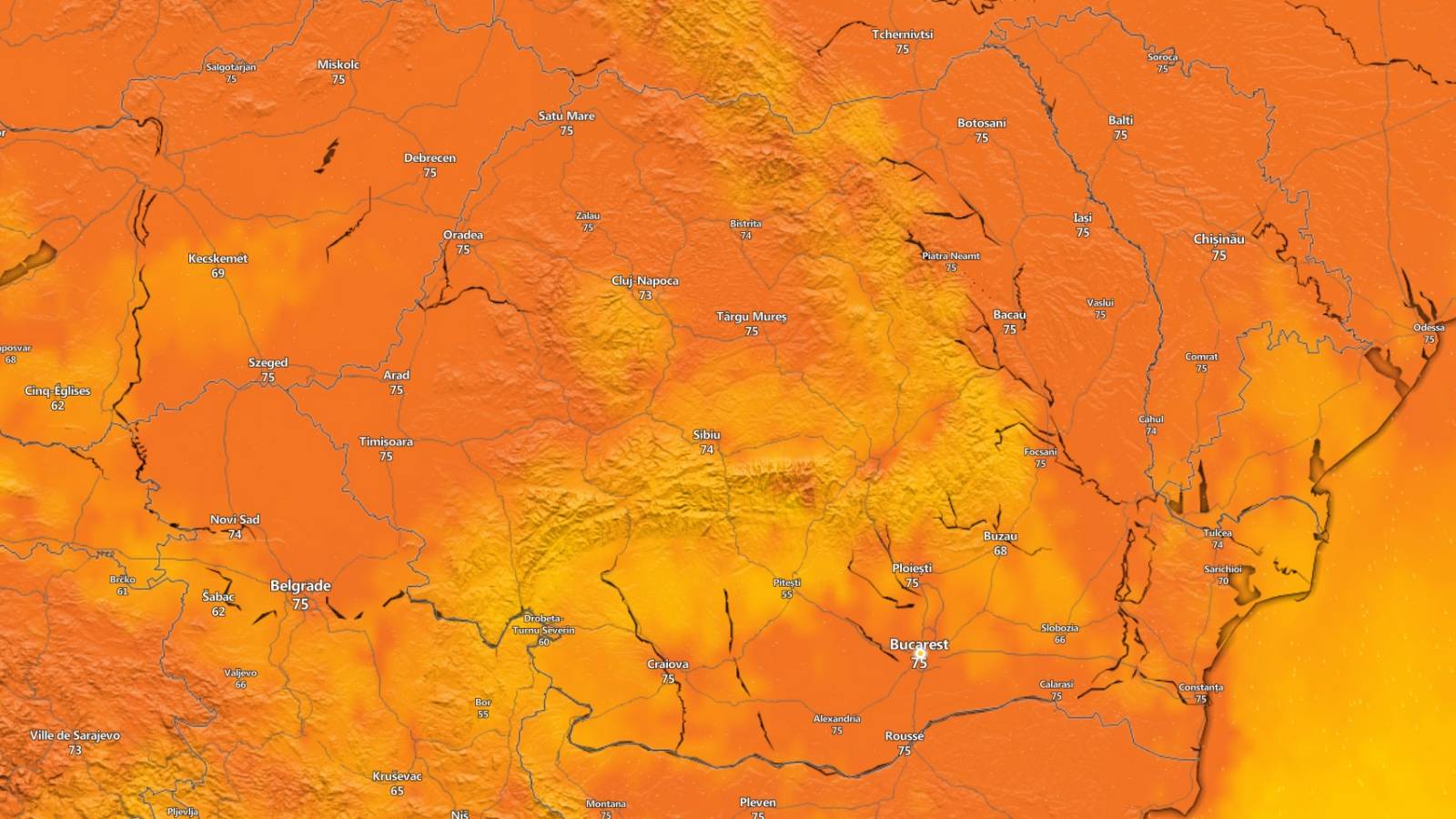 ANM Cod ATENTIONARE Meteorologica NOWCASTING Oficiala ULTIM MOMENT 5 Iulie 2024 Romania