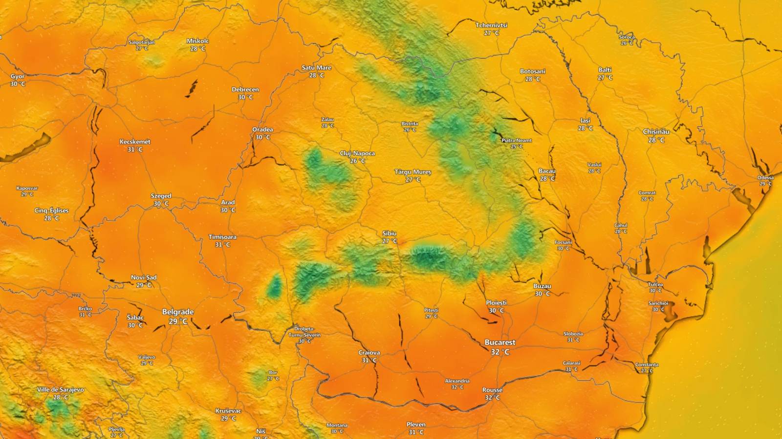 ANM Codul Meteorologic AVERTIZARE Oficiala NOWCASTING ULTIM MOMENT 6 Iulie 2024 Romania