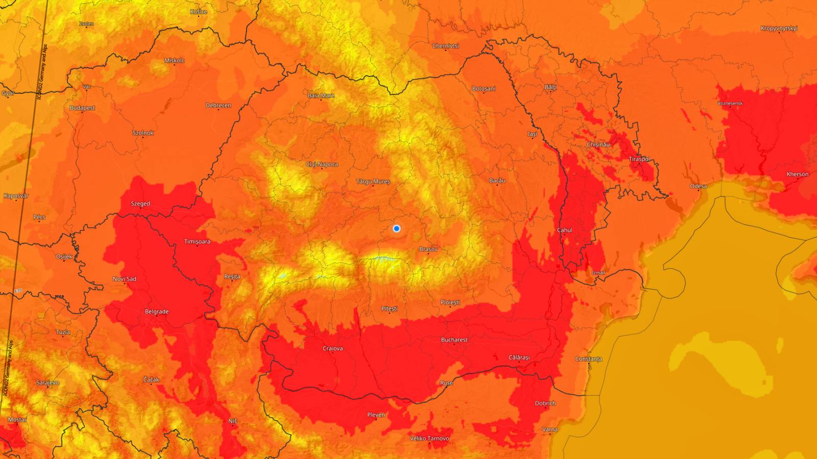 ANM Codul PORTOCALIU ATENTIONARE NOWCASTING Oficiala ULTIM MOMENT 8 Iulie 2024 Romania