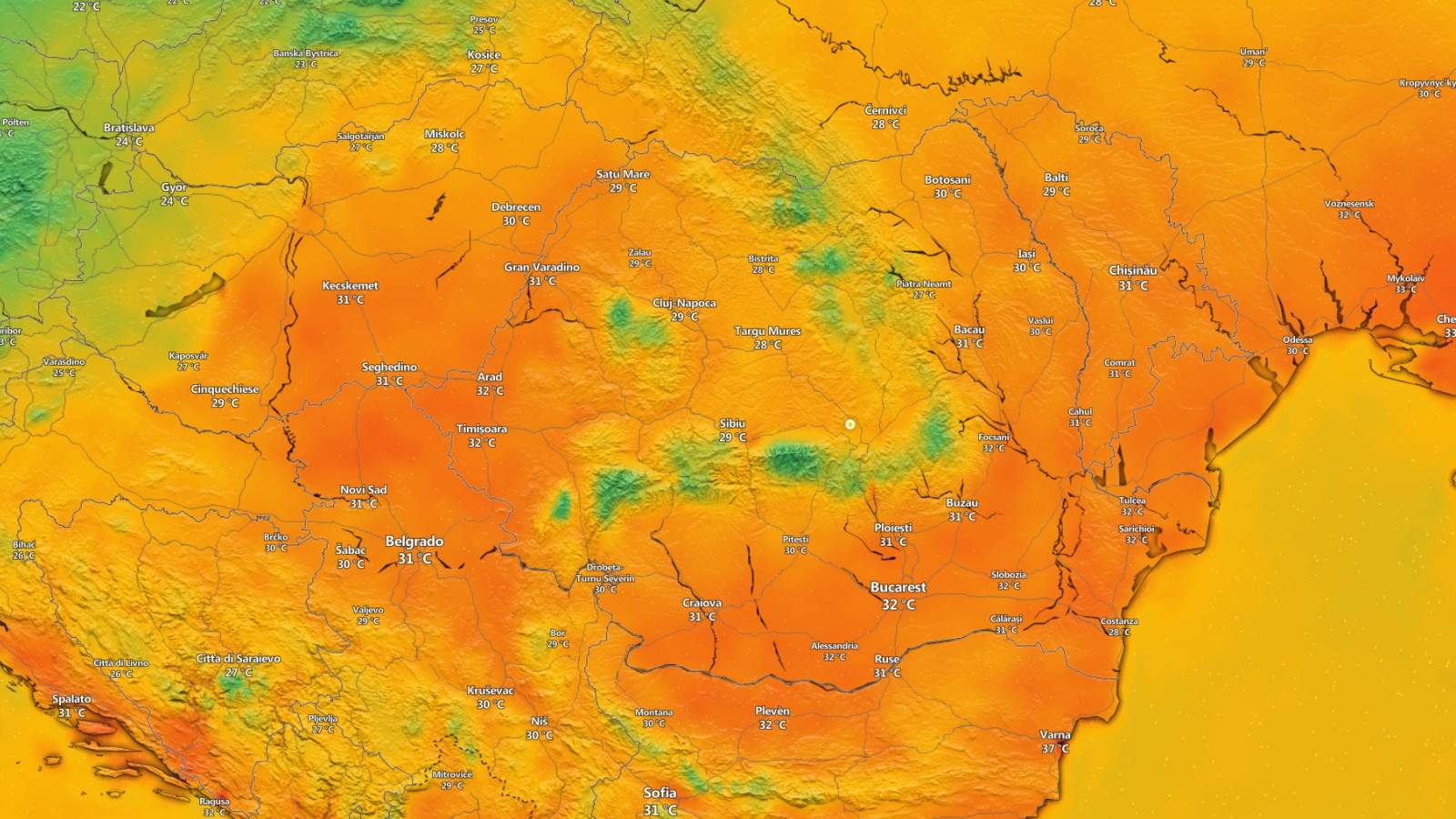 ANM Coduri Meteorologice AVERTIZARE Arunca Romania Zona Critica 8 Iulie 2024