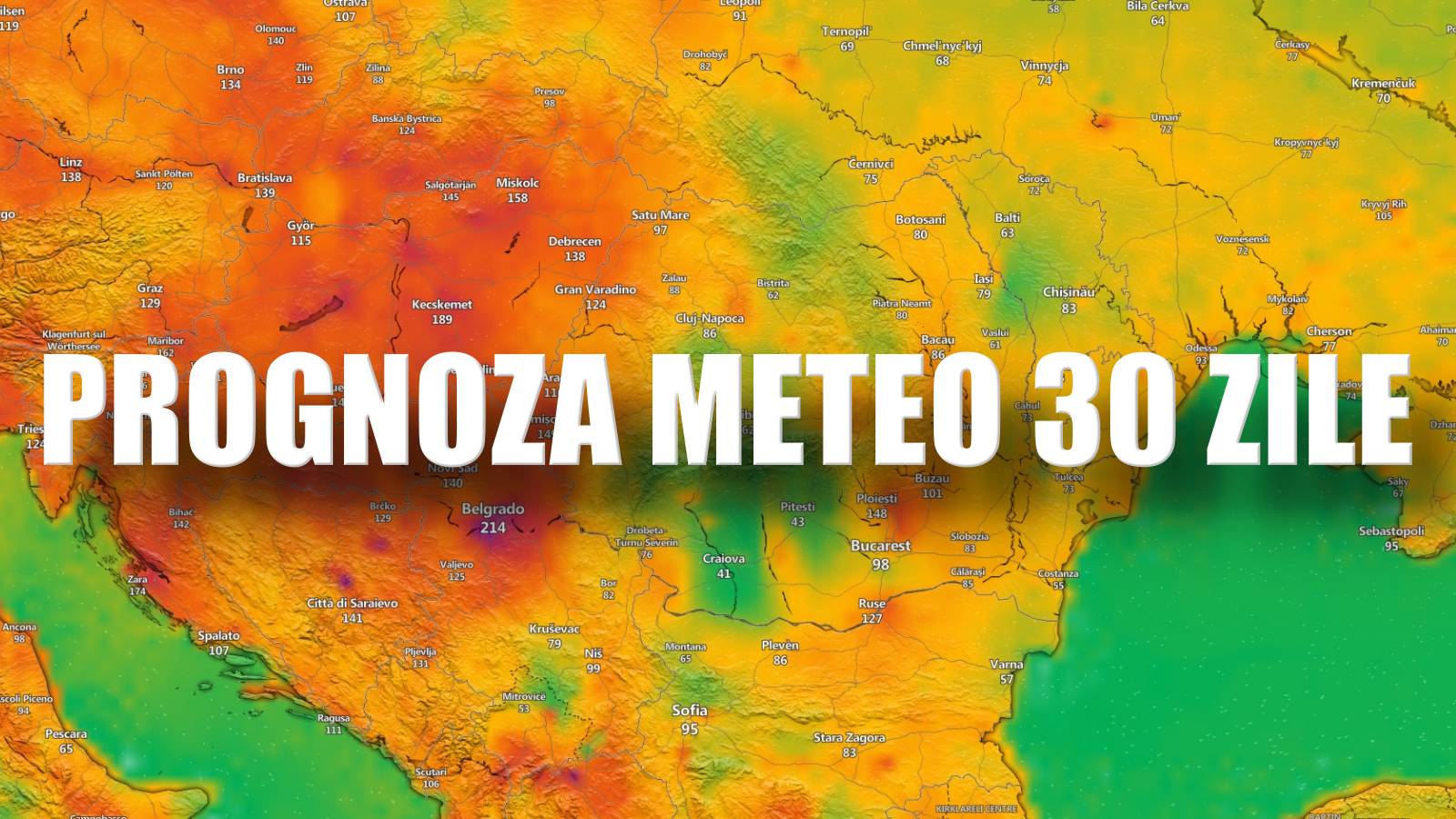 ANM Actualizarea ULTIM MOMENT Prognozei Meteo Starea Vremii România 30 Zile