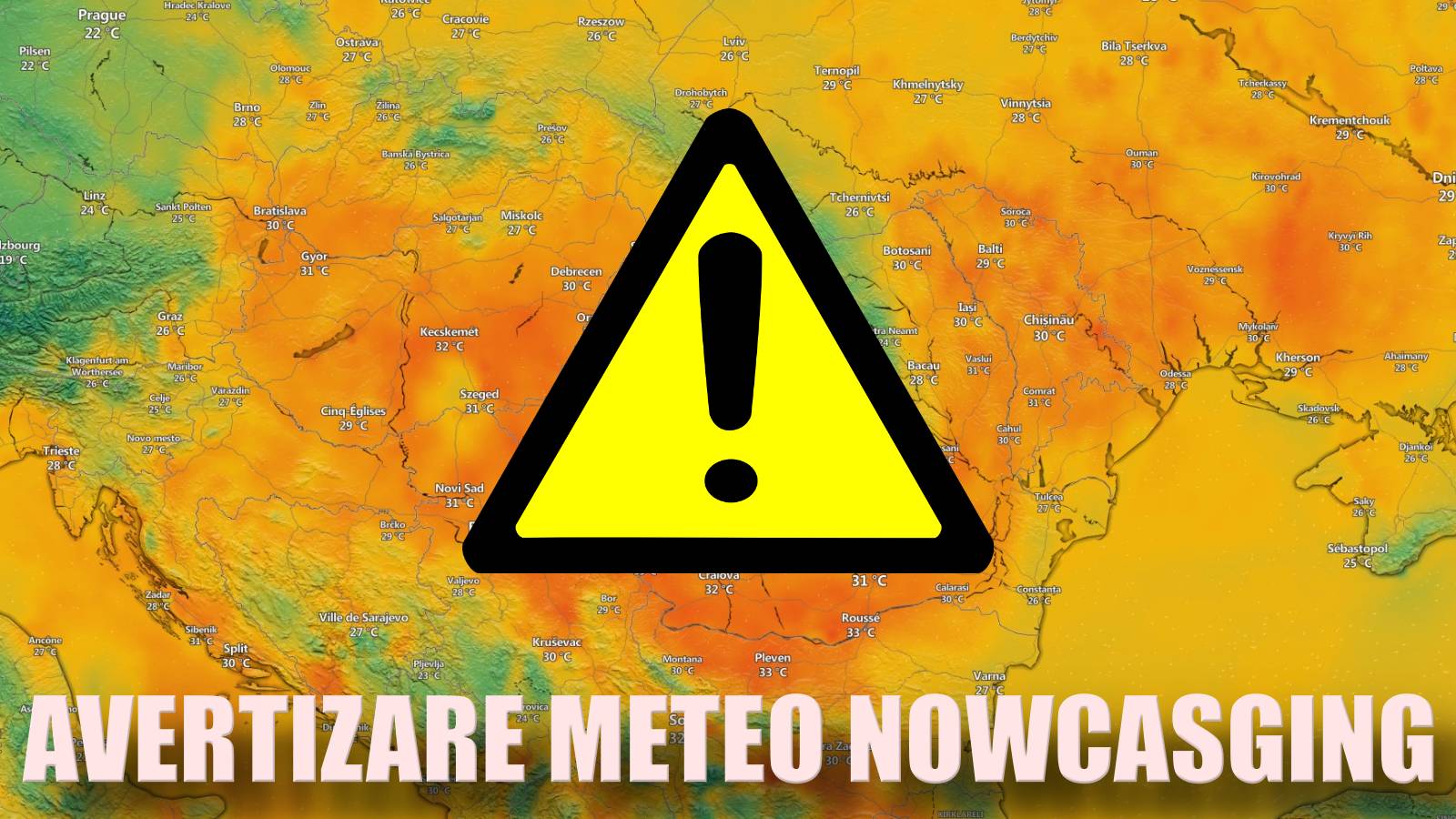 ANM Avertizarea Meteorologică NOWCASTING Oficială ULTIMĂ ORĂ 18 August 2024 România