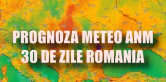 ANM Prognoza Meteo Oficiala ULTIM MOMENT Actualizată Starea Vremii România 30 Zile