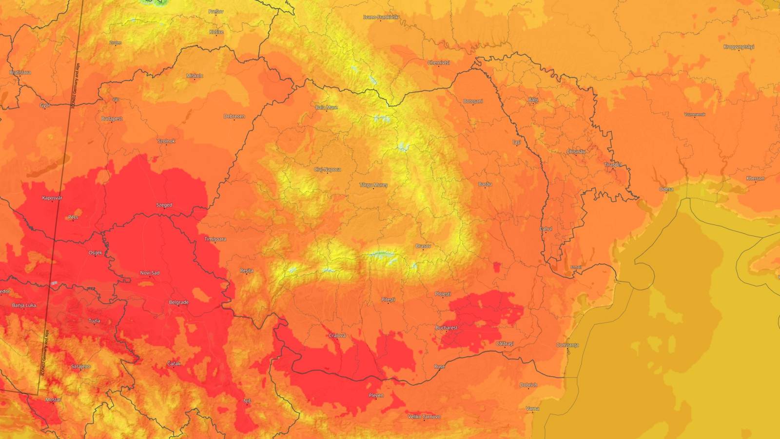 Vremea Cod PORTOCALIU ANM AVERTIZARE Meteorologica Oficiala ultim moment 1 August 2024 Romania