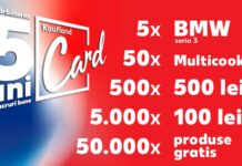 kaufland card 5 ani tombola