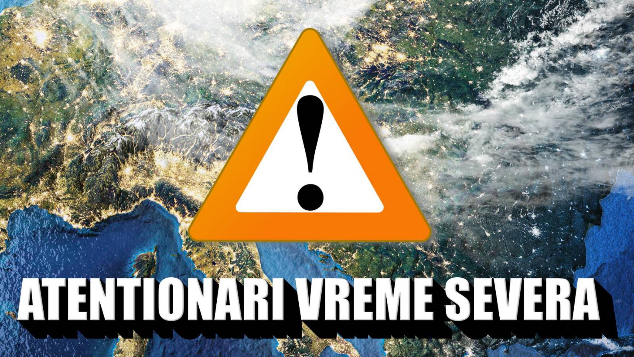 2 Coduri NOWCASTING Meteo ANM Oficiale de Vreme SEVERA Imediata in Romania pe 13 Februarie 2025